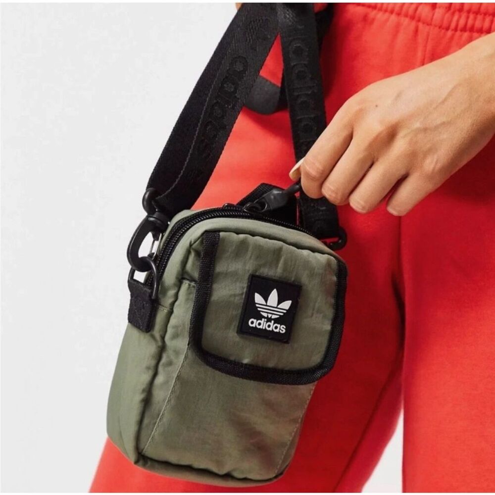 Adidas Originals Unisex Green Crossbody Bag Small Festival Casual